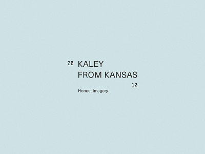 Brand Mark, Kaley From Kansas— by Soul Twin Studio branding design graphic design identity photographer photography type typography vintage