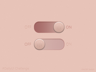 ON/OFF SWITCH challenge dailyui design flat icon illustration minimal swipe switch toggle ui