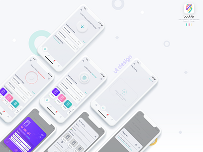 Buckler App - UI Design appdesign buckler creative dark app dark mode dark ui ios light theme light ui ui ui ux ui design user experience user interface design userinterface