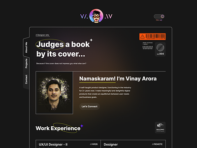 Personal Website angular animation black dark mode design gif perosnal website preview research resume toggle ui user experience user interface video website website design works