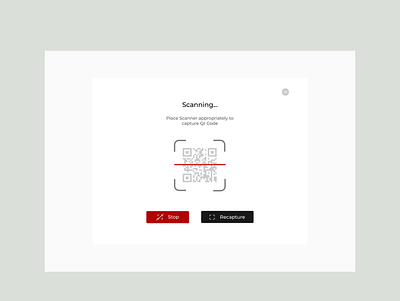 Qr Code scanner design landing page ui uiux web ui