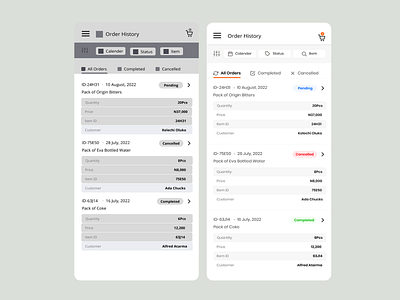 Order tracker for wholesalers design mobile app product design ui uiux