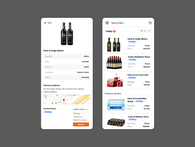 New Orders design mobile app product design uiux