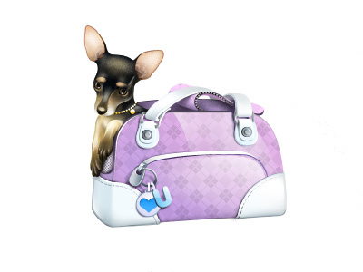 Little Poor Baby! bag character dog gift icon