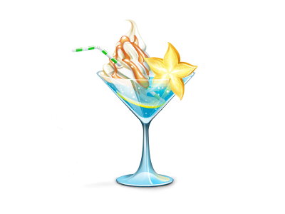 Cocktail cocktail gift glass ice-cream icon yummi