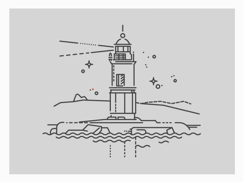 Vladivostok animation city gif icon landscape lines sea