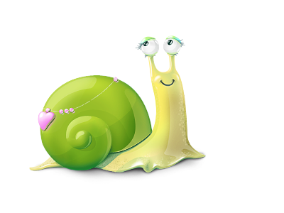 Little Cute Snail character free icon snail