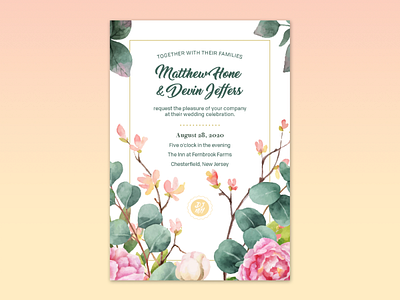 Wedding Invites design flowers graphic design invitation marriage rsvp watercolor wedding wedding invitations