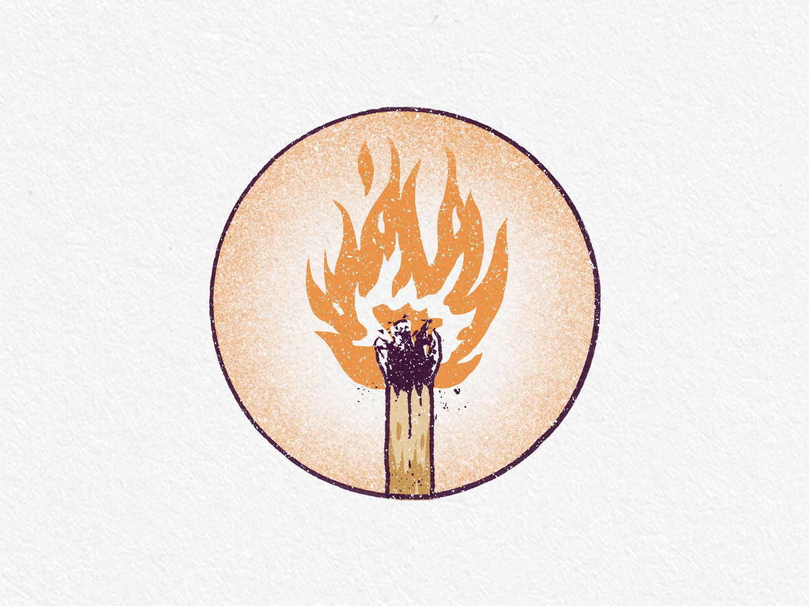 Matchwork animatedgif burning fire flame gif illustration match texture wip