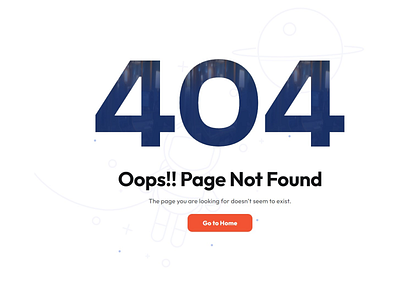 404 Error Page 404 design illustration typography ui website