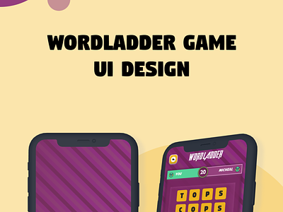 WordLadder Game Design game game design gaming motion graphics ui ux