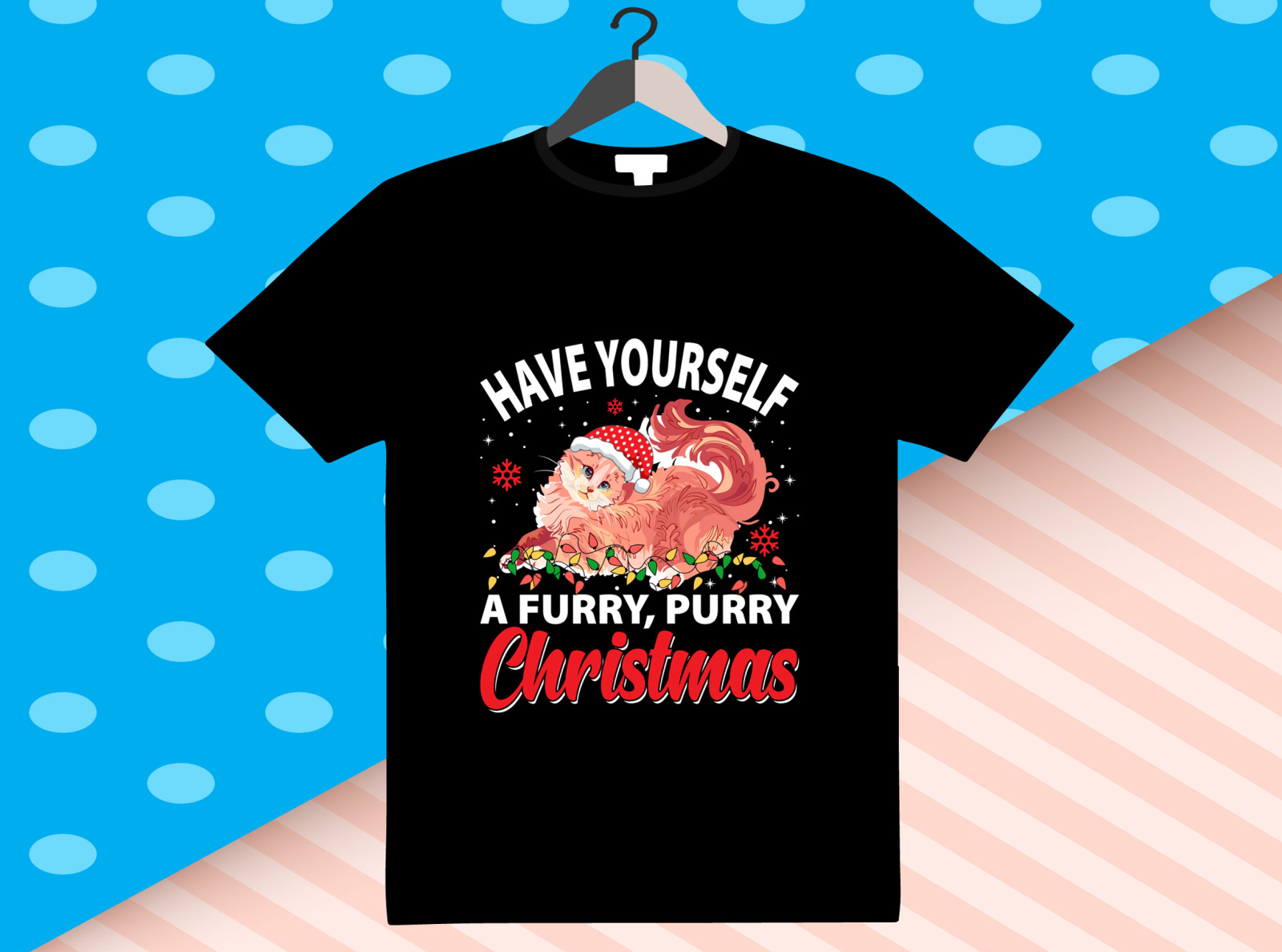 Cat Christmas TShirts Design by Nishan Ali on Dribbble