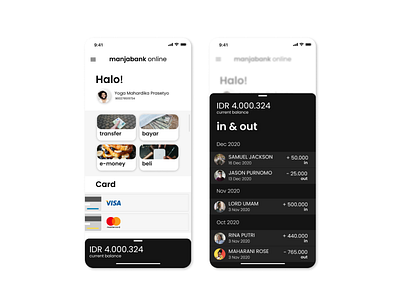 Manjabank m-banking App Design