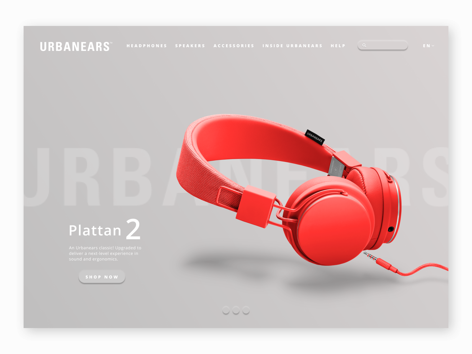 Urbanears / site Concept UI by Kıvılcım Çağatay on Dribbble