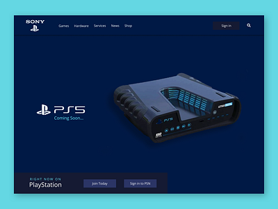 PlayStation/ Website Concept UI