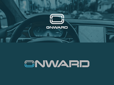 Onward branding car dailylogo dailylogochallenge design driverless driverlesscar graphic design logo logomark o onward onwardlogo selfdriving sensor