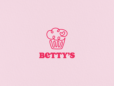 Betty’s bakery betty bettys cake challenge cup cupcake daily dailylogo dailylogochallenge design donut graphic design heart illustration line logo logomark pink single