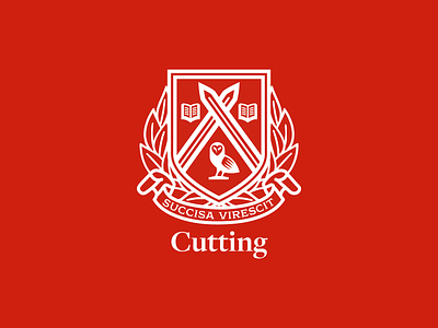 Cutting University 38 academy allen book challenge college cutting daily dailylogo dailylogochallenge day design emblem graphic design kiem latin logo owl sword university