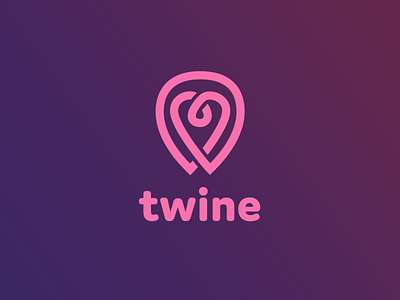 Twine 41 app challenge connect daily dailylogo dailylogochallenge dating day design graphic design happen heart line logo logomark loop love one twine