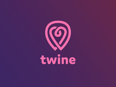 Twine 41 app challenge connect daily dailylogo dailylogochallenge dating day design graphic design happen heart line logo logomark loop love one twine