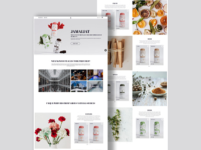 Website design for Jamaliat branding brandingdesign design ui ux uxdesign web web design webdevelop webdevelopment