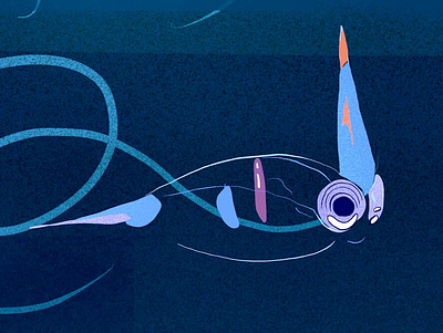 Deep sea creatures are weird... but cool! adobe illustrator deep sea fish illustration procreate