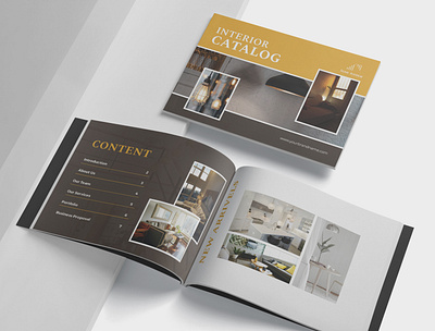 Interior Catalog bifold brochure booklet booklet design brochure catalog catalog design company profile creative indesign file interior design magazine magazine cover print template