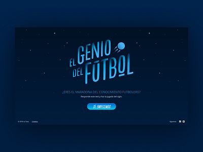 El Genio del Futbol gaming quizz website world cup