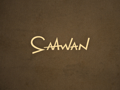 Saawan design logo logotype saawan typography