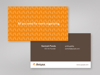 Ayojak Business Cards business card ayojak stationery branding collateral print logo pattern