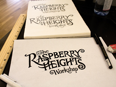 The Raspberry Heights Workshop design handlettering lettering type typography