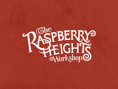 The Raspberry Heights Workshop Logo handlettering lettering type typography vector