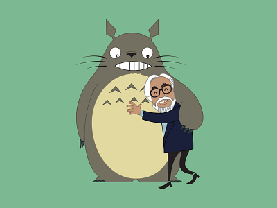 Totoro caricature illustration