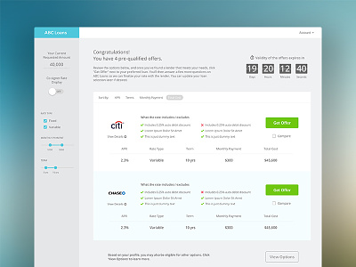 Offer Dashboard UI application finance ui design user interface ux design web app
