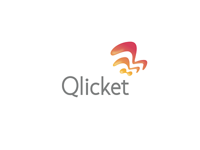 Qlicket birds custom type design identity logo logo design typography wi fi