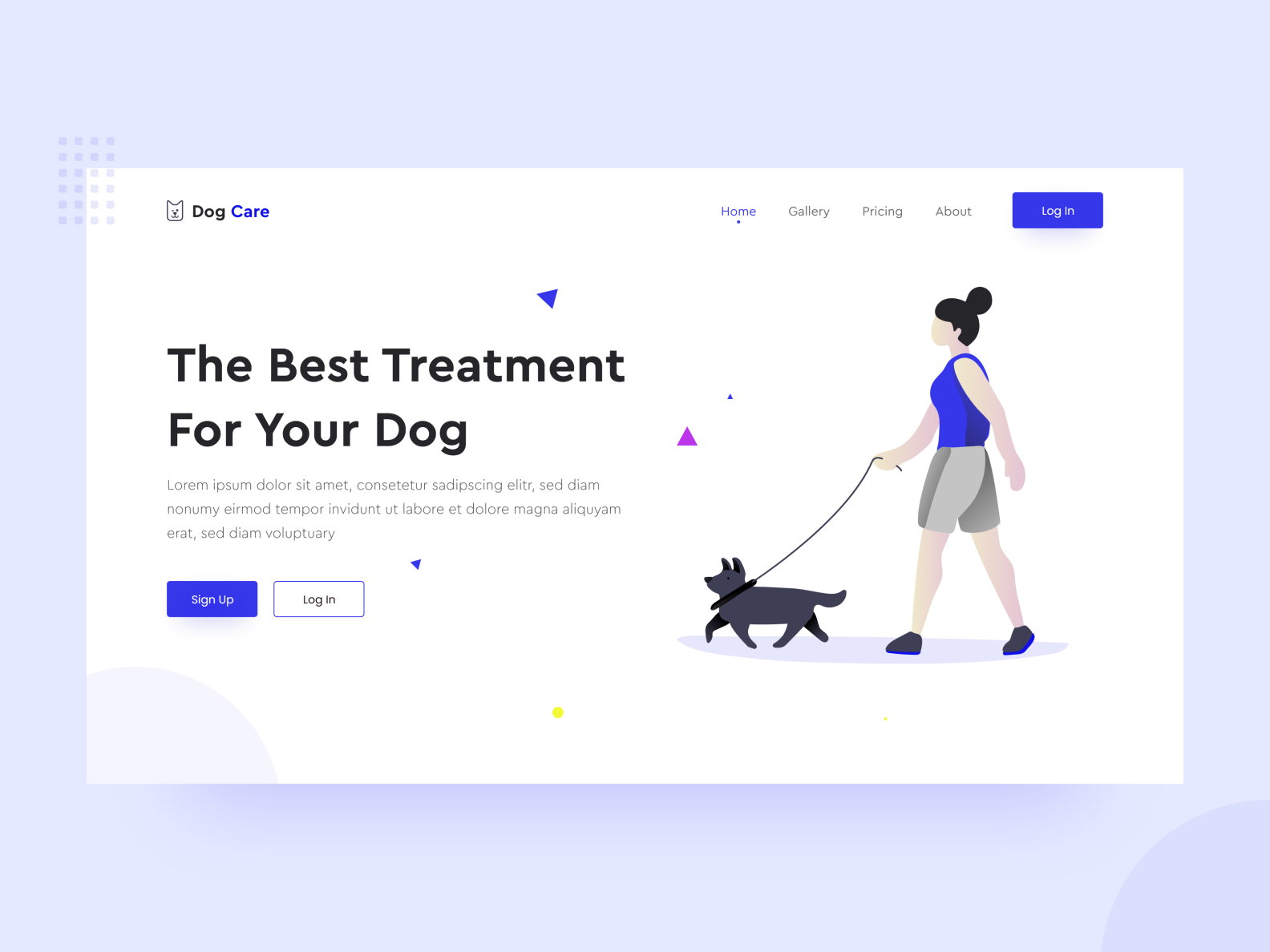 Dog Care - header exploration by Ui Trend on Dribbble