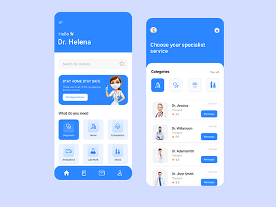 Medical Mobile App UI