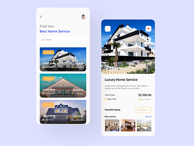 Real Estate Mobile App design mobile app ui ux