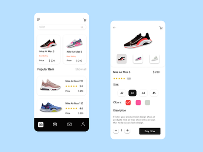 Nike Shoe mobile app shoes