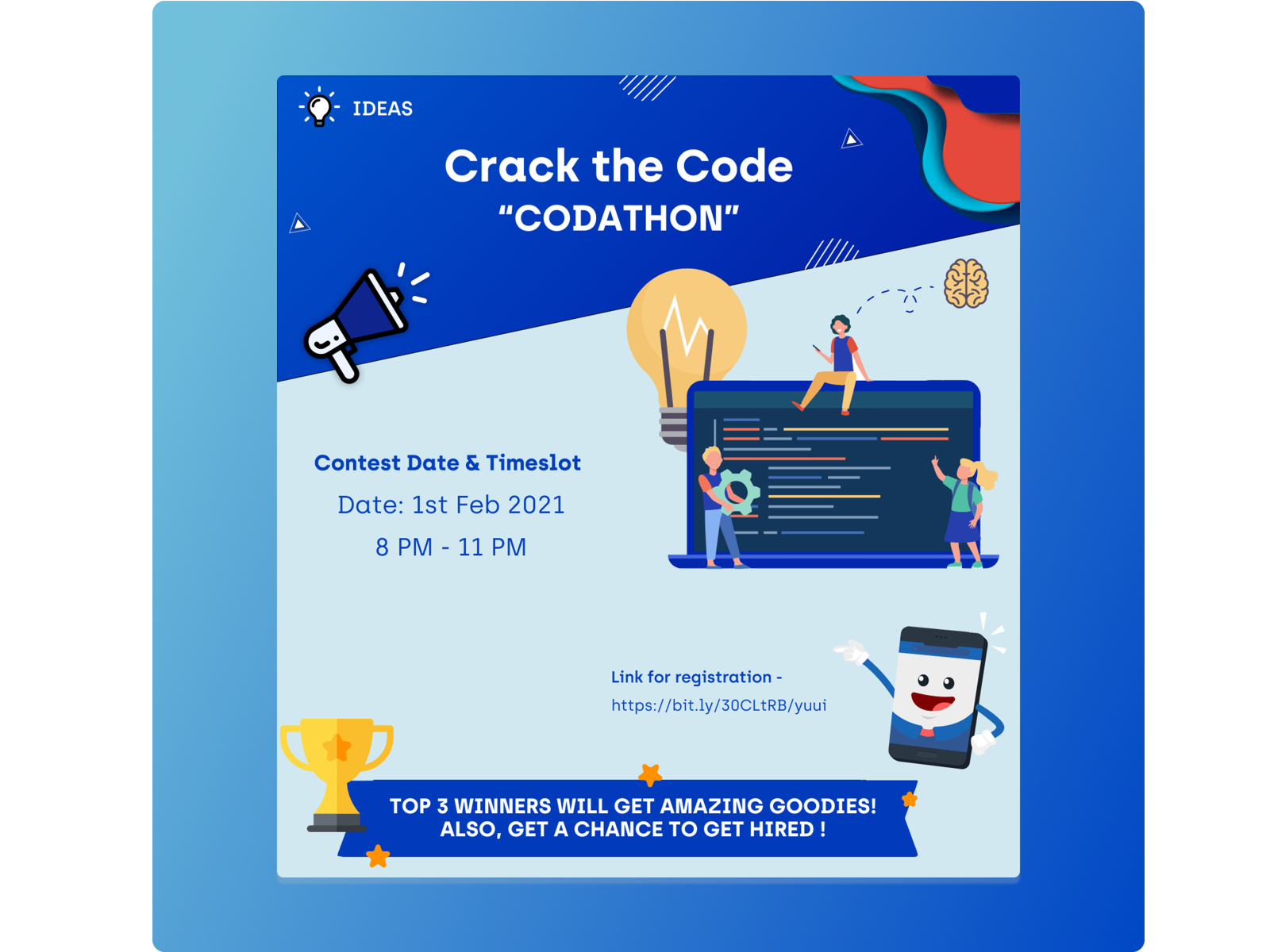 Coding contest poster design by Nandini Singh on Dribbble