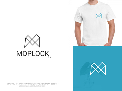 moplock logo art branding clean corporate logo design design flat graphic design illustration lettering logo logobranding logodesign minimal simple sketch typography vector