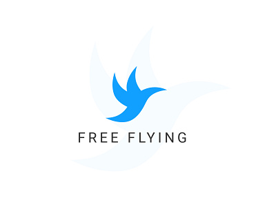 free bird animation app art bird icon bird shape branding clean design flat free bird graphic design icon illustration logodesign minimal simple sketch typography unique vector