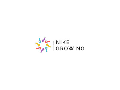 nike growing app icon flat graphic design icon illustration logo logodesign modern logo typography ui vector