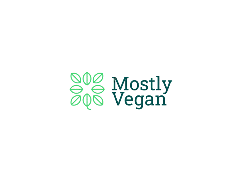 Mostly Vegan animation app branding gif graphic design leaf logo mostly natural slider vegan