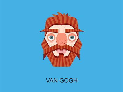 VAN GOGH design icon illustration logo vector