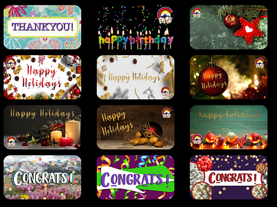 GoDaddy Occasion Gift card Designs