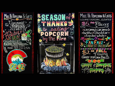 Chalkboard Signage design flat icon illustration typography visual design