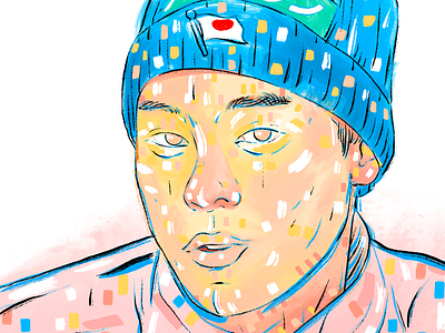Ryoyu Kobayashi illustration portrait ryoyukobayashi skijumper