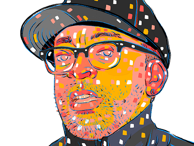 Spike Lee director face illustration movies portrait spikelee