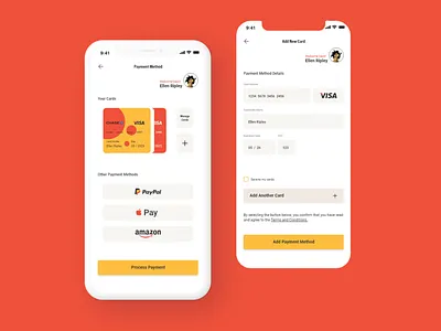 Mobile Payment Method 002 add card app branding credit card dailyui design mobile payment typography ui ui design user experience user interface ux vector